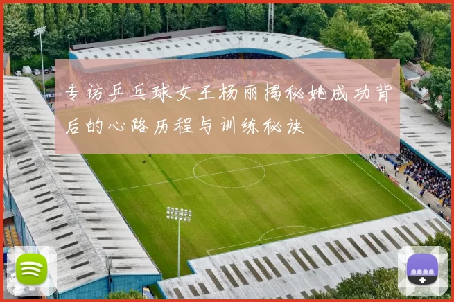 专访乒乓球女王杨丽揭秘她成功背后的心路历程与训练秘诀